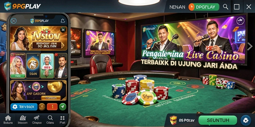 Tampilan gameplay Live Casino yang mendebarkan di 95PGPLAY.