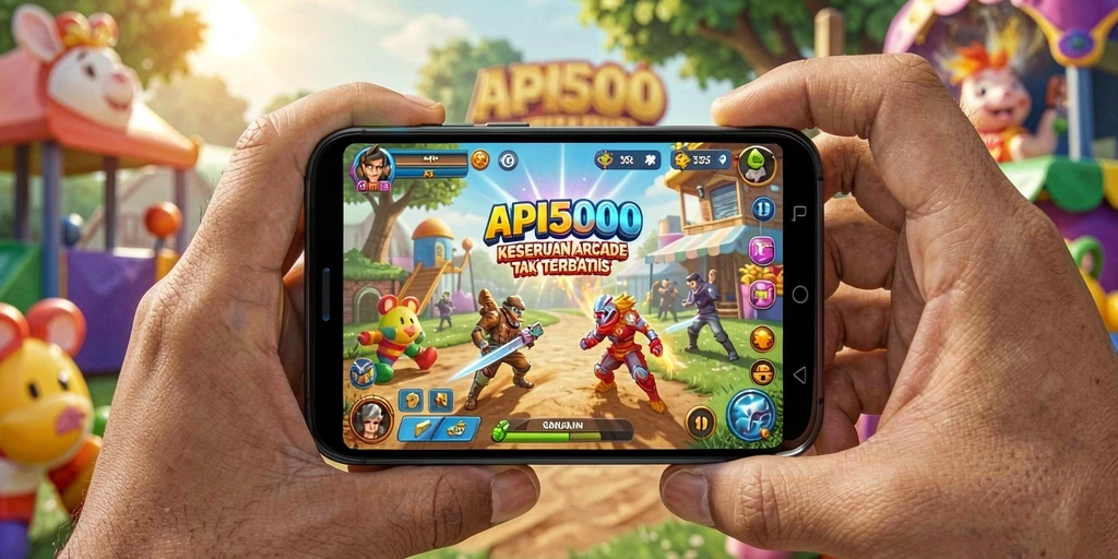Screenshot API5000 menampilkan aksi seru di dunia Arcade.