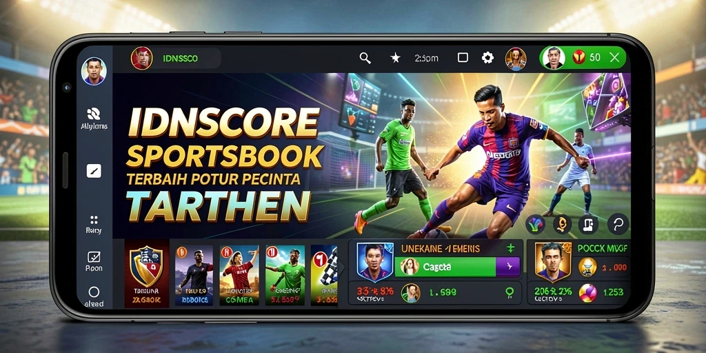 Tampilan menarik dari gameplay taruhan olahraga di IDNSCORE.