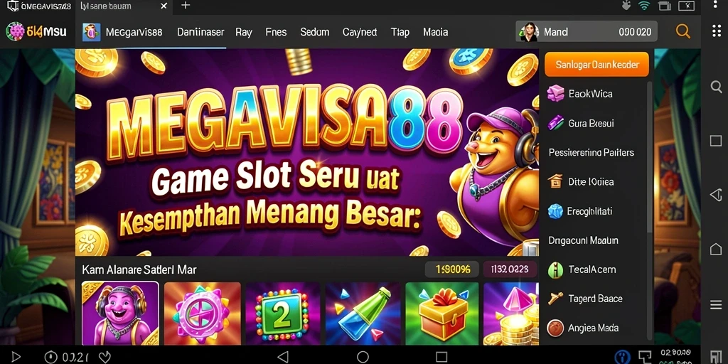 Tampilan gameplay MEGAVISA88 yang memukau dan seru.