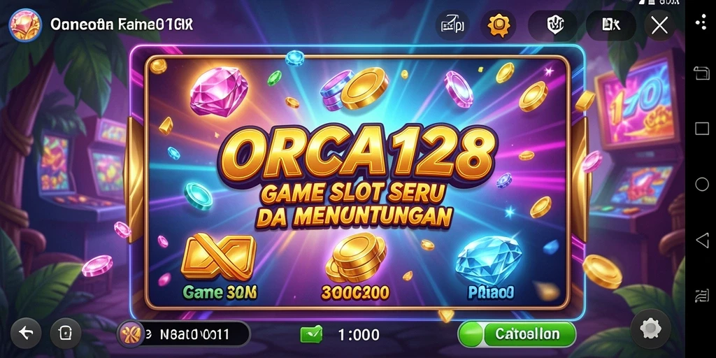 Tampilan gameplay yang mengasyikkan dalam permainan Slot ORCA128.